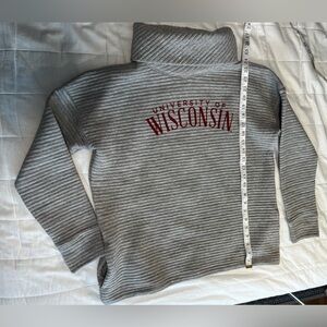 Gray University of Wisconsin Turtleneck Sweater